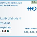 Фотохромная зеркальная прогрессивная линза для очков Hoya Hoyalux ID LifeStyle 4i 1.5 Sensity Shine без покрытия, Sph 6.00 — -8.00, Cyl 0.00 — 6.00