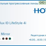 Зеркальная прогрессивная линза для очков Hoya Hoyalux ID LifeStyle 4i 1.5 Light Mirror, Sph 6.00 — -8.00, Cyl 0.00 — 6.00
