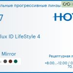 Зеркальная прогрессивная линза для очков Hoya Hoyalux ID LifeStyle 4 1.67 Light Mirror, Sph 8.00 — -12.00, Cyl 0.00 — 6.00