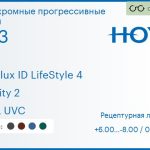 Фотохромная прогрессивная линза для очков Hoya Hoyalux ID LifeStyle 4 1.53 Sensity 2 HVLL UVC, Sph 6.00 — -8.00, Cyl 0.00 — 6.00