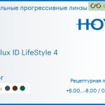 Зеркальная прогрессивная линза для очков Hoya Hoyalux ID LifeStyle 4 1.5 Mirror, Sph 6.00 — -8.00, Cyl 0.00 — 6.00