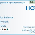 Фотохромная прогрессивная линза для очков Hoya Hoyalux Balansis 1.6 Sensity Dark HVLL UVC, Sph 8.00 — -10.00, Cyl 0.00 — 6.00