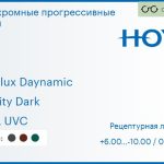 Фотохромная прогрессивная линза для очков Hoya Hoyalux Daynamic 1.6 Sensity Dark HVLL UVC, Sph 6.00 — -10.00, Cyl 0.00 — 6.00