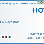 Зеркальная прогрессивная линза для очков Hoya Hoyalux Daynamic 1.6 Mirror, Sph 6.00 — -10.00, Cyl 0.00 — 6.00