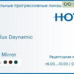 Зеркальная прогрессивная линза для очков Hoya Hoyalux Daynamic 1.6 Light Mirror, Sph 6.00 — -10.00, Cyl 0.00 — 6.00