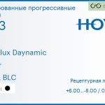 Тонированная прогрессивная линза для очков Hoya Hoyalux Daynamic 1.53 Color HVLL BLC, Sph 6.00 — -8.00, Cyl 0.00 — 6.00
