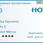 Фотохромная прогрессивная линза для очков Hoya Hoyalux Daynamic 1.53 Sensity 2 Hi-Vision Meiryo, Sph 6.00 — -8.00, Cyl 0.00 — 6.00