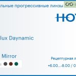 Зеркальная прогрессивная линза для очков Hoya Hoyalux Daynamic 1.5 Light Mirror, Sph 6.00 — -8.00, Cyl 0.00 — 6.00