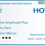 Фотохромная прогрессивная линза для очков Hoya Hoyalux Amplitude Plus 1.67 Sensity Dark Hi-Vision Meiryo, Sph 8.00 — -13.00, Cyl 0.00 — 6.00