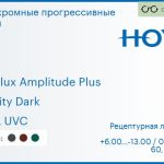 Фотохромная прогрессивная линза для очков Hoya Hoyalux Amplitude Plus 1.6 Sensity Dark HVLL UVC, Sph 6.00 — -13.00, Cyl 0.00 — 6.00