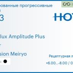 Тонированная прогрессивная линза для очков Hoya Hoyalux Amplitude Plus 1.53 Color Hi-Vision Meiryo, Sph 6.00 — -8.00, Cyl 0.00 — 6.00