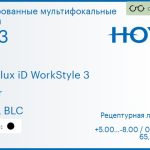Тонированная мультифокальная линза для очков Hoya Hoyalux iD WorkStyle 3 1.53 Color HVLL BLC, рецептурная, Sph 5.00 — -8.00, Cyl 0.00 — 6.00