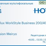 Офисная линза для очков Hoya Hoyalux WorkStyle Business 200/400 1.74 Hi-Vision Meiryo, рецептурная, Sph 8.00 — -13.00, Cyl 0.00 — 6.00