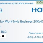 Тонированная мультифокальная линза для очков Hoya Hoyalux WorkStyle Business 200/400 1.53 Color HVLL BLC, рецептурная, Sph 6.00 — -8.00, Cyl 0.00 — 6.00