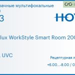 Офисная линза для очков Hoya Hoyalux WorkStyle Smart Room 200/400 1.53 HVLL UVC, рецептурная, Sph 6.00 — -8.00, Cyl 0.00 — 6.00