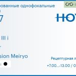 Тонированная линза для очков с поддержкой аккомодации Hoya Sync III i 1.67 Color Hi-Vision Meiryo, рецептурная, Sph 7.00 — -13.00, Cyl 0.00 — 6.00