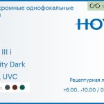 Фотохромная линза для очков с поддержкой аккомодации Hoya Sync III i 1.6 Sensity Dark HVLL UVC, рецептурная, Sph 6.00 — -10.00, Cyl 0.00 — 6.00