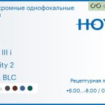 Фотохромная линза для очков с поддержкой аккомодации Hoya Sync III i 1.5 Sensity 2 HVLL BLC, рецептурная, Sph 6.00 — -8.00, Cyl 0.00 — 6.00