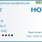 Фотохромная линза для очков с поддержкой аккомодации Hoya Sync III 1.67 Sensity 2 HVLL UVC, рецептурная, Sph 7.00 — -13.00, Cyl 0.00 — 6.00