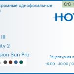 Фотохромная линза для очков с поддержкой аккомодации Hoya Sync III 1.6 Sensity 2 Hi-Vision Sun Pro, рецептурная, Sph 6.00 — -10.00, Cyl 0.00 — 6.00