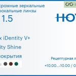 Фотохромная зеркальная линза для очков Hoya Nulux iDentity V+ 1.5 AS Sensity Shine без покрытия, рецептурная, Sph 10.00 — -10.00, Cyl 0.00 — 6.00
