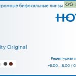 Фотохромная бифокальная линза для очков Hoya C28 1.5 Sensity Original HVA, рецептурная, Sph 6.00 — -8.00, Cyl 0.00 — 4.00