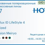 Тонированная поляризационная прогрессивная линза для очков Hoya Hoyalux ID LifeStyle 4 1.67 Polarized Hi-Vision Meiryo, Sph 9.00 — -14.00, Cyl 0.00 — 6.00