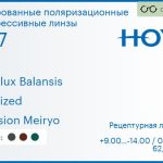 Тонированная поляризационная прогрессивная линза для очков Hoya Hoyalux Balansis 1.67 Polarized Hi-Vision Meiryo, Sph 9.00 — -14.00, Cyl 0.00 — 6.00