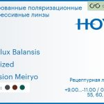 Тонированная поляризационная прогрессивная линза для очков Hoya Hoyalux Balansis 1.6 Polarized Hi-Vision Meiryo, Sph 9.00 — -11.00, Cyl 0.00 — 6.00
