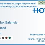 Тонированная поляризационная зеркальная прогрессивная линза для очков Hoya Hoyalux Balansis 1.6 Polarized Mirror, Sph 9.00 — -11.00, Cyl 0.00 — 6.00