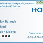 Тонированная поляризационная прогрессивная линза для очков Hoya Hoyalux Balansis 1.5 Polarized Hi-Vision Meiryo, Sph 3.00 — -8.00, Cyl 0.00 — 6.00