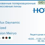 Тонированная поляризационная прогрессивная линза для очков Hoya Hoyalux Daynamic 1.6 Polarized Hi-Vision Meiryo, Sph 9.00 — -11.00, Cyl 0.00 — 6.00