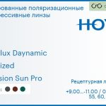 Тонированная поляризационная прогрессивная линза для очков Hoya Hoyalux Daynamic 1.6 Polarized Hi-Vision Sun Pro, Sph 9.00 — -11.00, Cyl 0.00 — 6.00