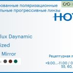 Тонированная поляризационная зеркальная прогрессивная линза для очков Hoya Hoyalux Daynamic 1.6 Polarized Light Mirror, Sph 9.00 — -11.00, Cyl 0.00 — 6.00