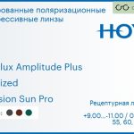 Тонированная поляризационная прогрессивная линза для очков Hoya Hoyalux Amplitude Plus 1.6 Polarized Hi-Vision Sun Pro, Sph 9.00 — -11.00, Cyl 0.00 — 6.00
