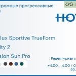 Фотохромная прогрессивная линза для очков Hoya Hoyalux Sportive TrueForm 1.5 Sensity 2 Hi-Vision Sun Pro, Sph 4.00 — -4.00, Cyl 0.00 — 4.00