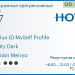 Фотохромная прогрессивная линза для очков Hoya Hoyalux ID MySelf Profile 1.67 Sensity Dark Hi-Vision Meiryo, Sph 8.00 — -13.00, Cyl 0.00 — 6.00
