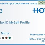Зеркальная прогрессивная линза для очков Hoya Hoyalux ID MySelf Profile 1.53 Light Mirror, Sph 6.00 — -8.00, Cyl 0.00 — 6.00